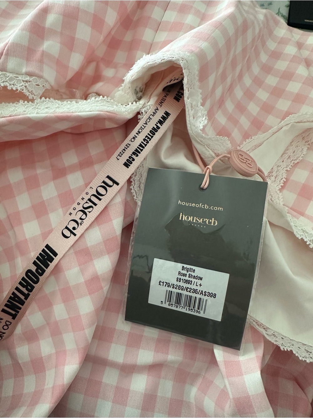 BRIGITTE Strawberry Shortcake Gingham Corset Mini Dress - Picture 15 of 15